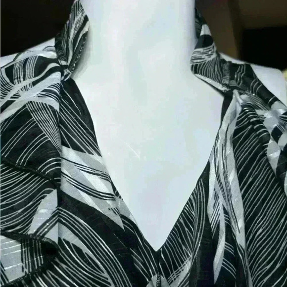 VINTAGE Cache ruffled, cocktail party, Martini’s in Manhattan, LA Law, size: L - Picture 5 of 6